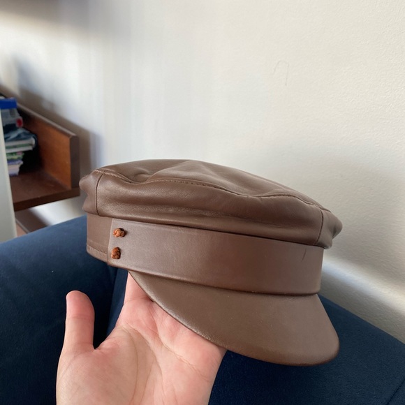 Elegant Brown Leather Women\'s Hat main image 5